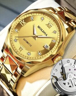 Relok dorado automático para hombre